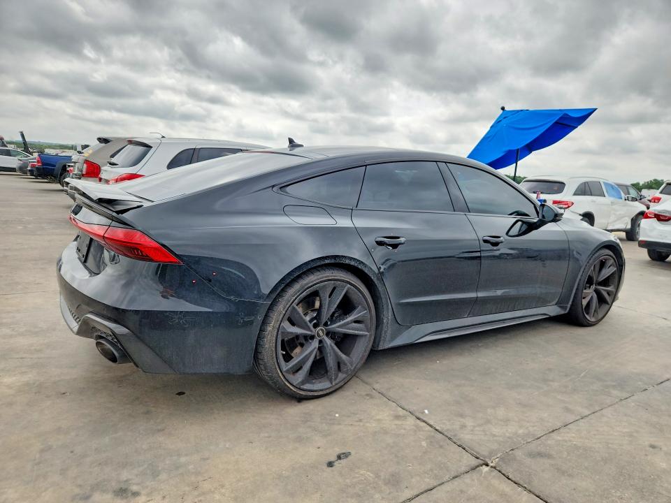2022 Audi VIN WUAPCBF25NN905650 COPART salvage auction — SIDE, Tx - Salvage Vehicle Title, sold $39,500 on 2026-07-23 (photo 3)