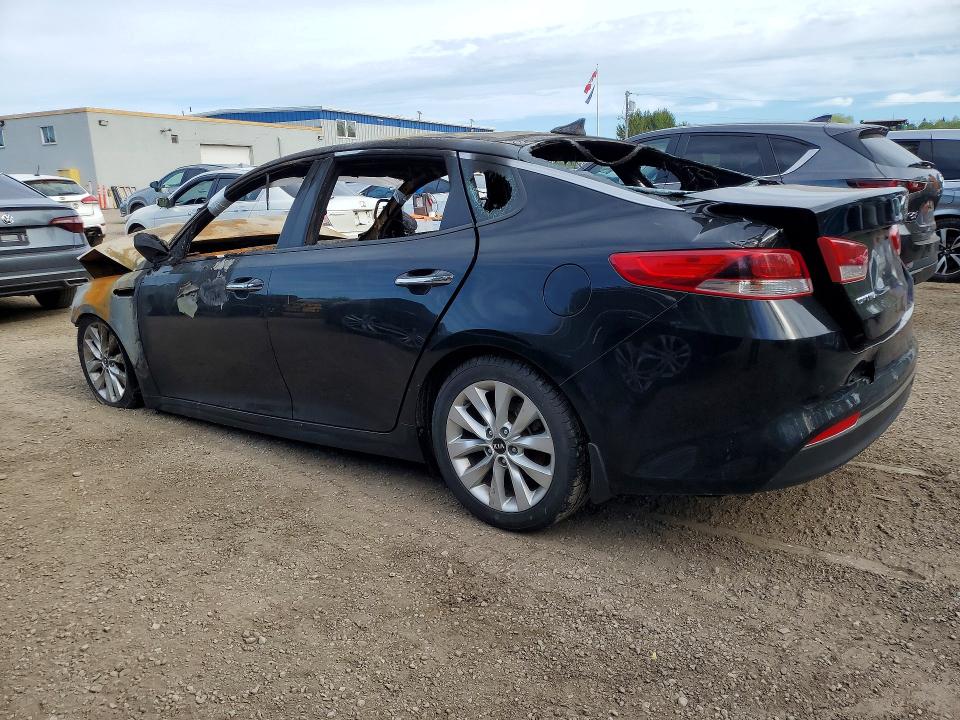 2018 Kia Optima VIN 5XXGT4L39JG211572 COPART salvage auction — BURN, On - No Title Available, sold $250 on 2026-07-07 (photo 2)