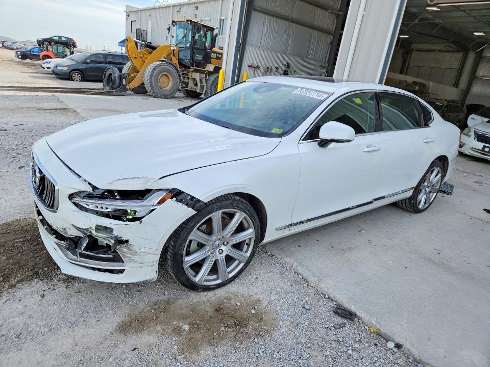 2018 Volvo S90 VIN LVY992ML1JP036584 COPART salvage auction — FRONT END, Ne - Cert Of Title-Salvage, sold $3,150 on 2026-07-21 (photo 1)