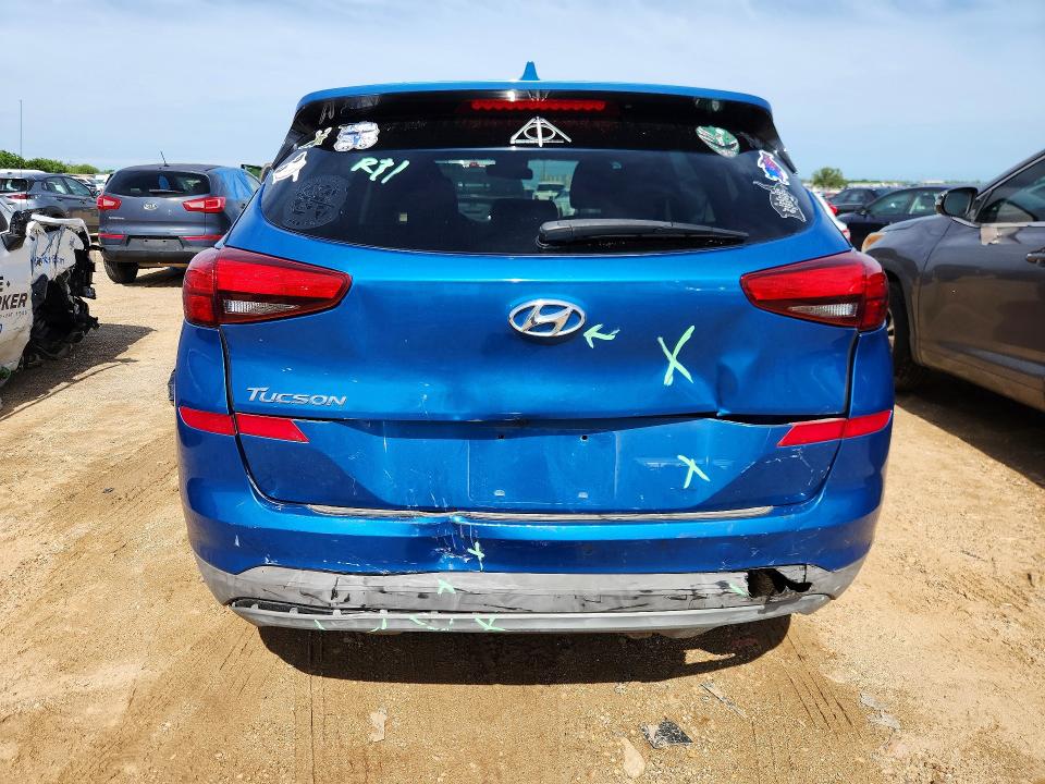 2019 Hyundai Tucson VIN KM8J23A4XKU933199 COPART salvage auction — REAR END, Tx - Salvage Vehicle Title, sold $3,100 on 2026-07-23 (photo 6)