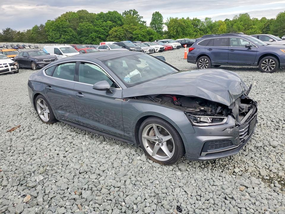 2018 Audi A5 VIN WAUENCF56JA090338 COPART salvage auction — FRONT END, Nc - Salvage Certificate Of Title, sold $4,100 on 2026-07-08 (photo 4)
