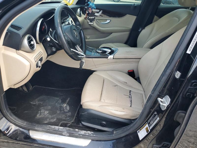 2016 Mercedes-benz C-klasse VIN 55SWF4KB2GU102702 COPART salvage auction — FRONT END, Tx - Salvage Vehicle Title, sold $3,800 on 2026-07-09 (photo 7)