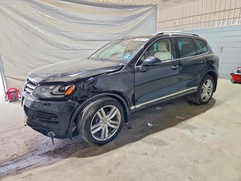 2013 Volkswagen Touareg VIN WVGEP9BP0DD013759 COPART salvage auction — FRONT END, Nh - Cert Of Title-Salvage, sold $1,800 on 2026-07-14 (photo 1)