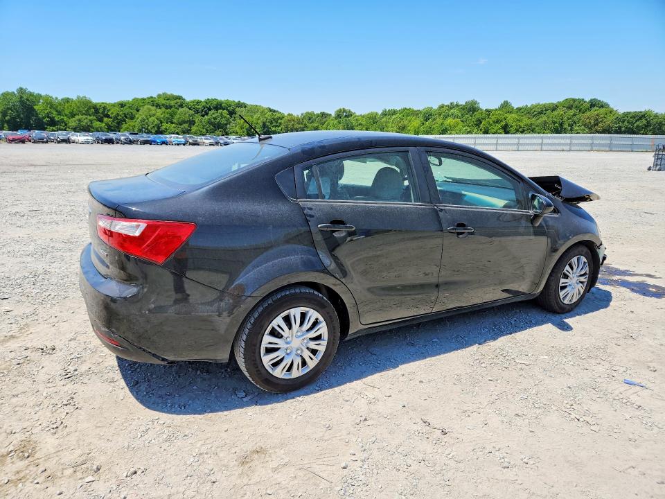 2013 Kia Rio VIN KNADN4A30D6236151 COPART salvage auction — FRONT END, Nc - Salvage Certificate Of Title, sold $225 on 2026-07-08 (photo 3)