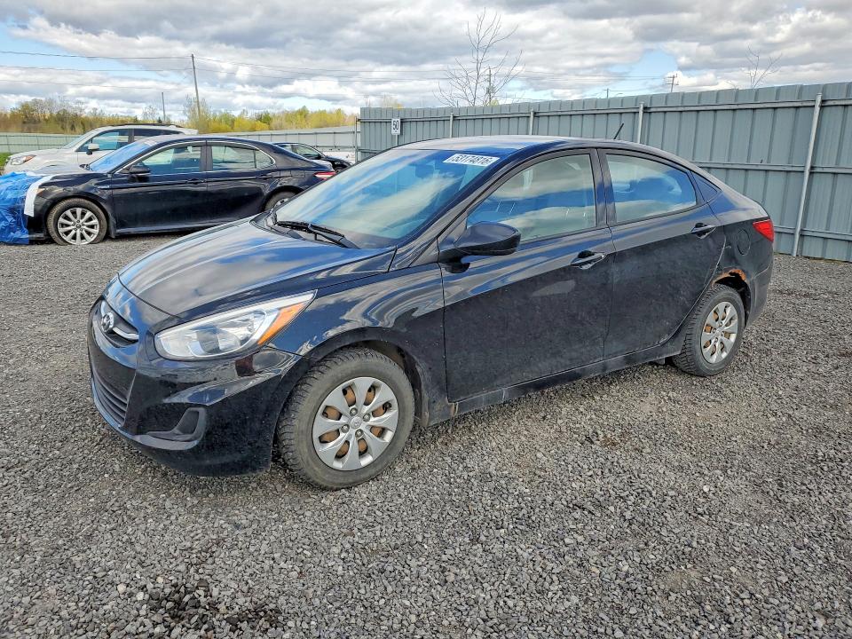 2016 Hyundai Accent VIN KMHCT4AE4GU983804 COPART salvage auction — REAR END, On - Permit Salvage, sold $250 on 2026-07-28 (photo 1)
