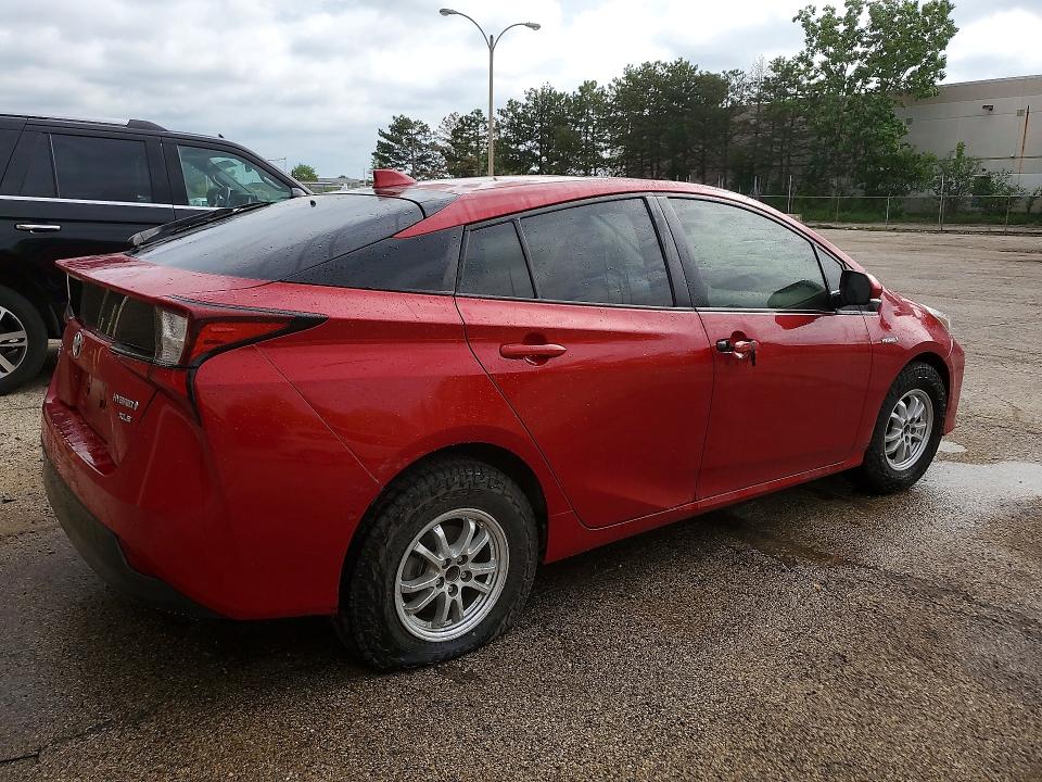 2021 Toyota Prius VIN JTDL9MFU8M3026290 COPART salvage auction — MINOR DENT/SCRATCHES, IL - CERTIFICATE OF TITLE, sold $10,800 on 2026-07-07 (photo 3)