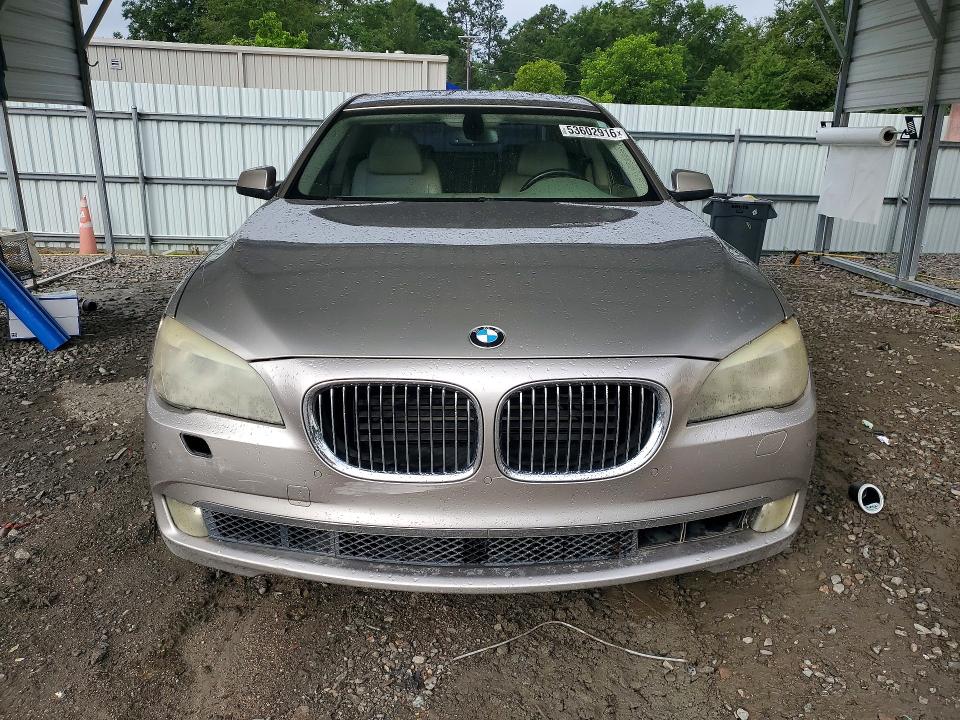 2010 BMW 7 series VIN WBAKB8C52ACY63260 COPART salvage auction — VANDALISM, Sc - Cert Of Title-Salvage, sold $350 on 2026-07-28 (photo 5)
