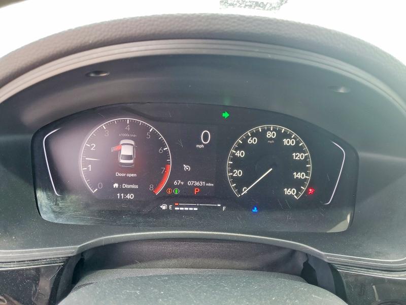 2022 Honda Civic VIN 2HGFE2F22NH532161 COPART salvage auction — FRONT END, Mn - Cert Of Title-Salvage, sold $5,300 on 2026-07-02 (photo 9)