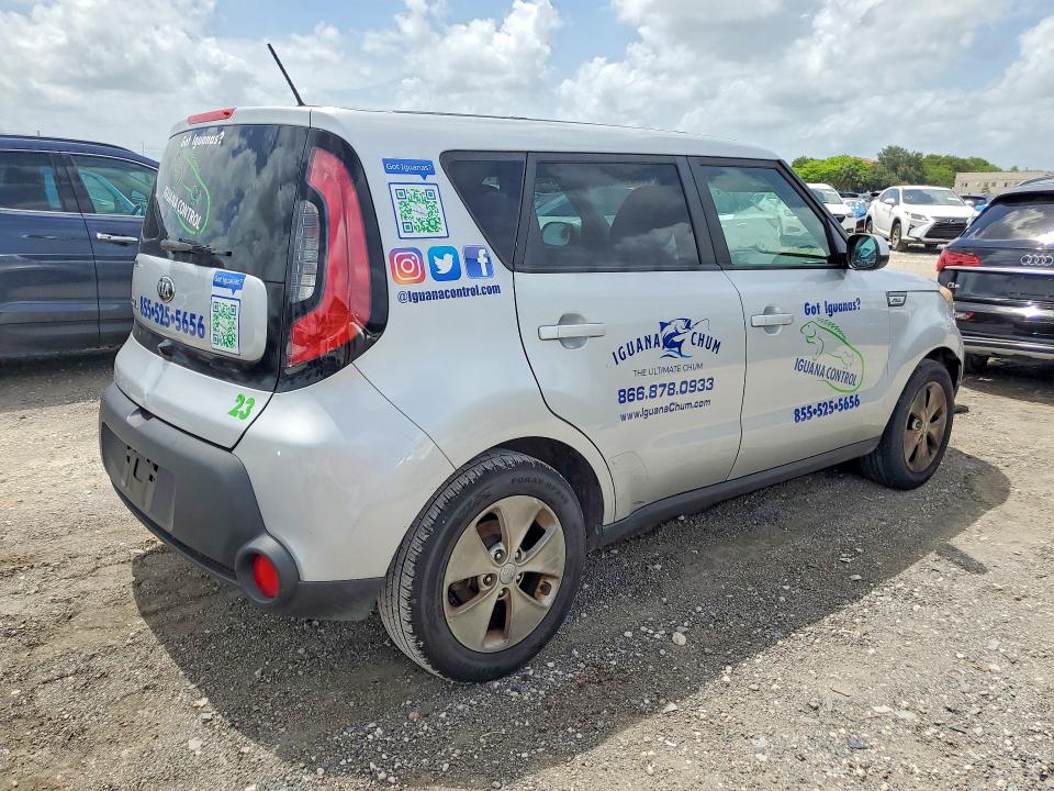 2016 Kia Soul VIN KNDJN2A26G7863159 COPART salvage auction — SIDE, Fl - Certificate Of Destruction, sold $750 on 2026-07-31 (photo 3)