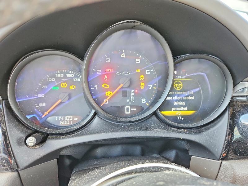2017 Porsche VIN WP1AG2A57HLB56261 COPART salvage auction — MECHANICAL, Wv - Certificate Of Title, sold $10,600 on 2026-09-01 (photo 9)