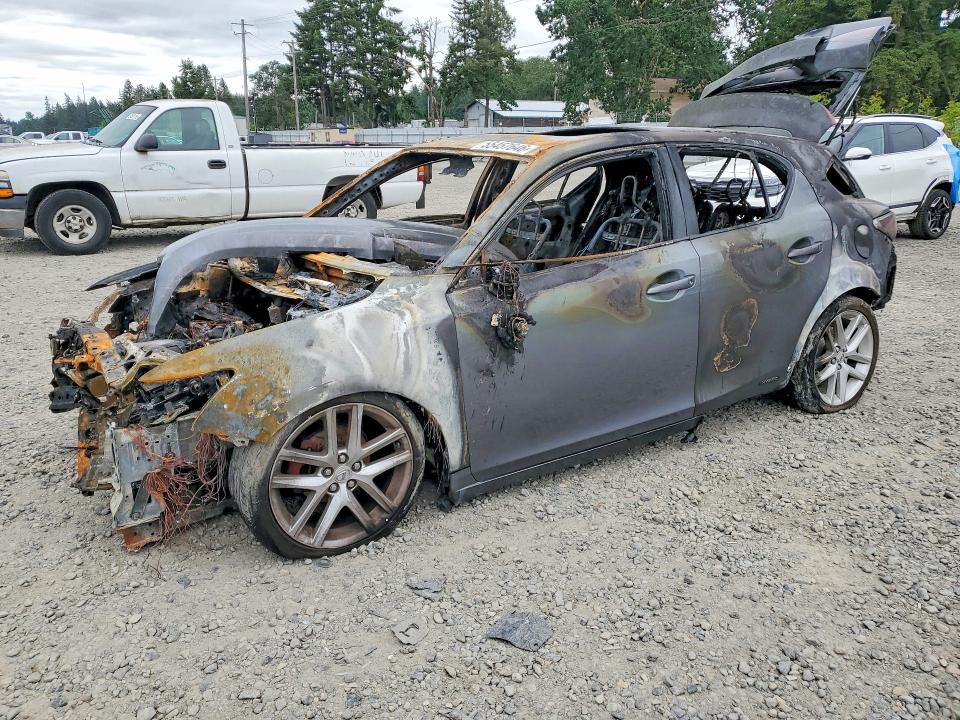 2013 Lexus Ct 200 VIN JTHKD5BH6D2160812 COPART salvage auction — BURN, Ca - Non-Repairable Vehicle Cert, sold $175 on 2026-07-17 (photo 1)