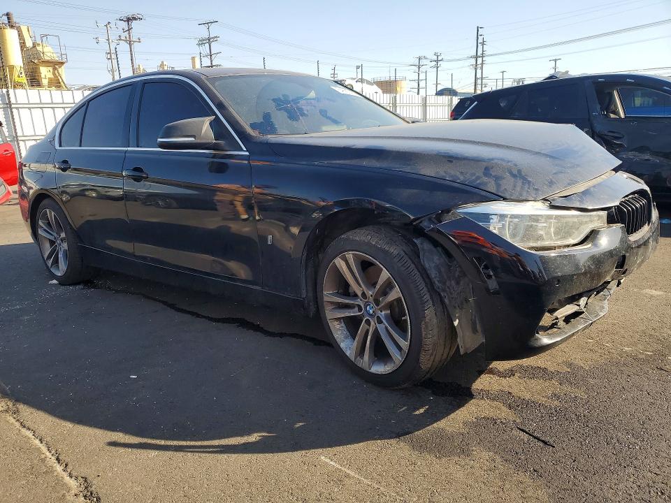 2018 BMW 3 series VIN WBA8E1C55JA756689 COPART salvage auction — FRONT END, Ca - Dis/Dlr/Exp Only Clean Title, sold $875 on 2026-07-22 (photo 4)
