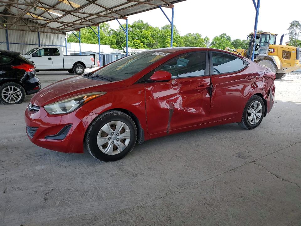 2016 Hyundai Elantra VIN KMHDH4AE9GU582822 COPART salvage auction — SIDE, Ga - Cert Of Title-Salvage, sold $1,700 on 2026-07-09 (photo 1)