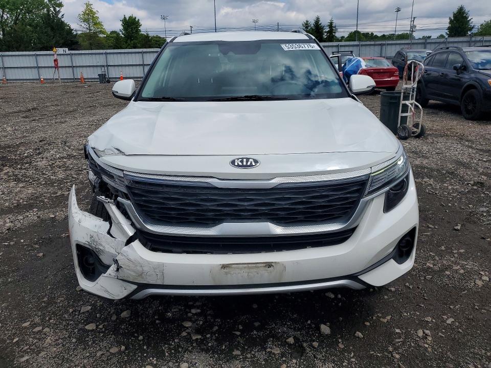2021 Kia Seltos VIN KNDEUCAA0M7187515 COPART salvage auction — FRONT END, Md - Cert Of Salvage > 75% Damage, sold $4,850 on 2026-07-06 (photo 5)