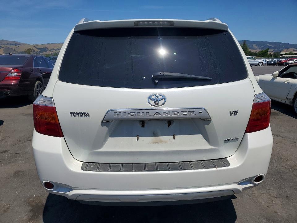 2008 Toyota Highlander VIN JTEES42A782105661 COPART salvage auction — FRONT END, CA - SALVAGE CERTIFICATE, sold $100 on 2026-07-21 (photo 6)