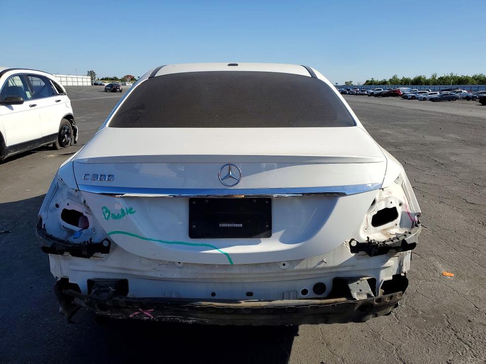 2016 Mercedes-benz C-klasse VIN 55SWF4JB8GU122096 COPART salvage auction — REAR END, Ca - Salvage Certificate, sold $4,300 on 2026-07-02 (photo 6)