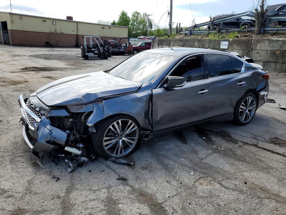 2021 Infiniti VIN JN1EV7CR5MM750568 COPART salvage auction — FRONT END, Ny - Mv907A-Parts Only, sold $2,650 on 2026-07-28 (photo 1)