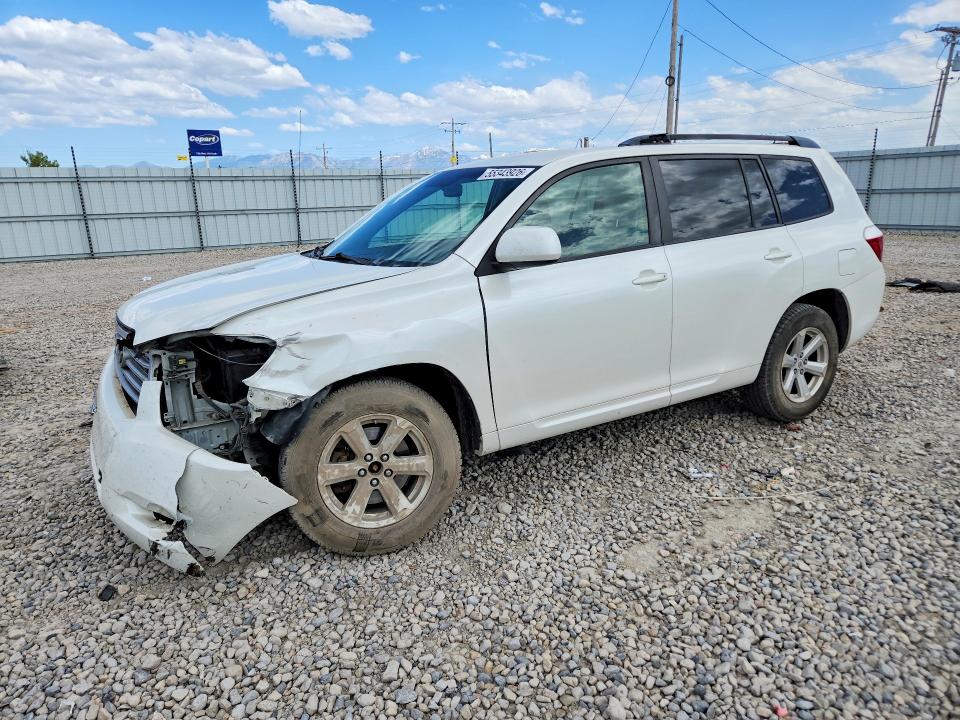 2008 Toyota Highlander VIN JTEES41A782077801 COPART salvage auction — FRONT END, Ok - Certificate Of Title, sold $950 on 2026-07-07 (photo 1)