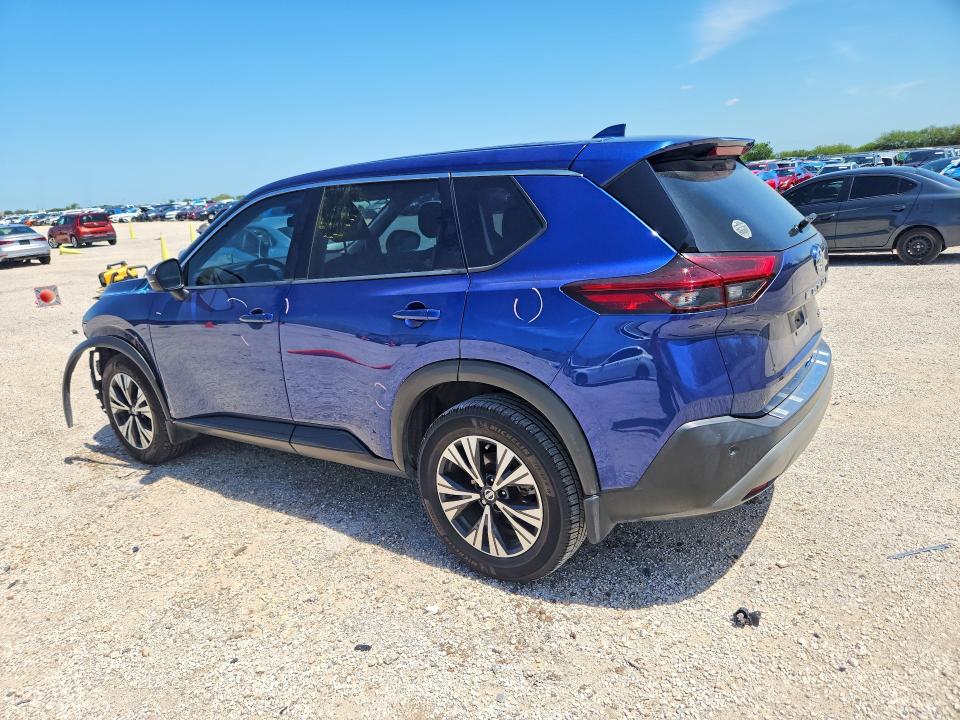 2021 Nissan Rogue VIN JN8AT3BA4MW010086 COPART salvage auction — FRONT END, Tx - Salvage Vehicle Title, sold $4,250 on 2026-07-23 (photo 2)