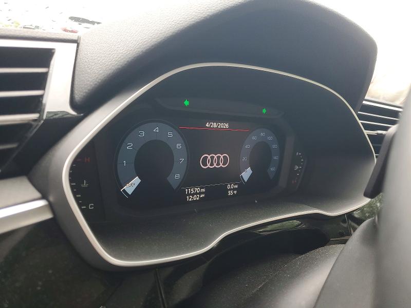 2023 Audi Q3 VIN WA1EECF36P1089677 COPART salvage auction — FRONT END, Nj - Cert Of Title-Salvage, sold $6,300 on 2026-07-14 (photo 9)