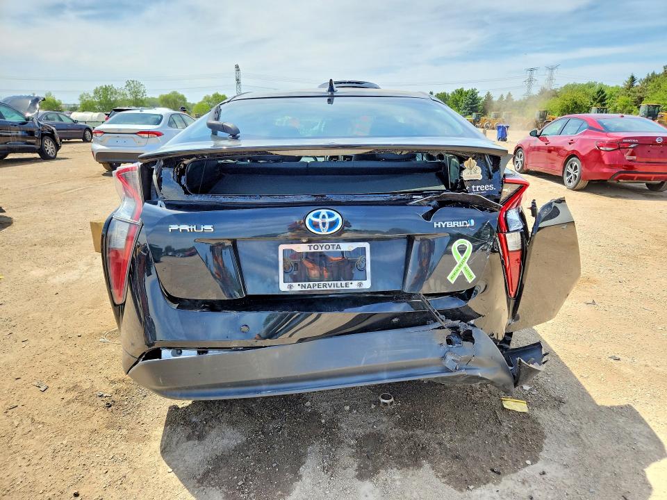 2017 Toyota Prius VIN JTDKBRFU1H3049266 COPART salvage auction — REAR END, Il - Salvage Certificate, sold $2,150 on 2026-07-07 (photo 6)
