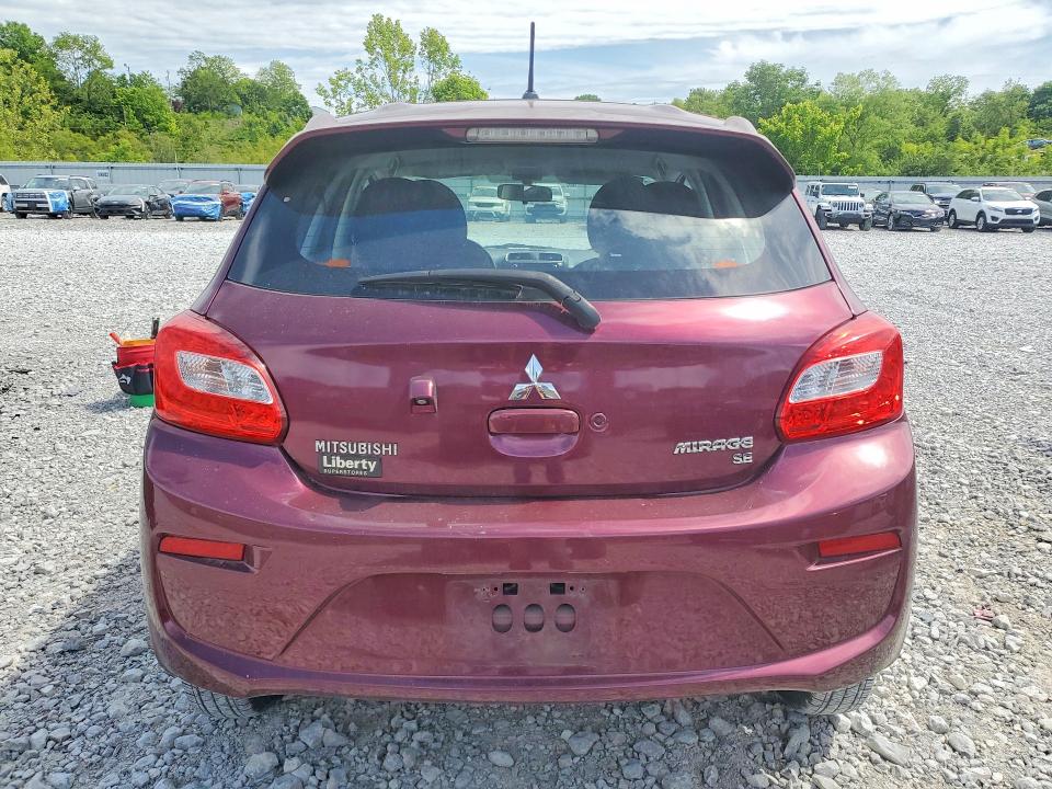 2018 Mitsubishi Mirage VIN ML32A4HJ7JH002957 COPART salvage auction — FRONT END, OH - CERT OF TITLE-SALVAGE, sold $1,800 on 2026-07-31 (photo 6)
