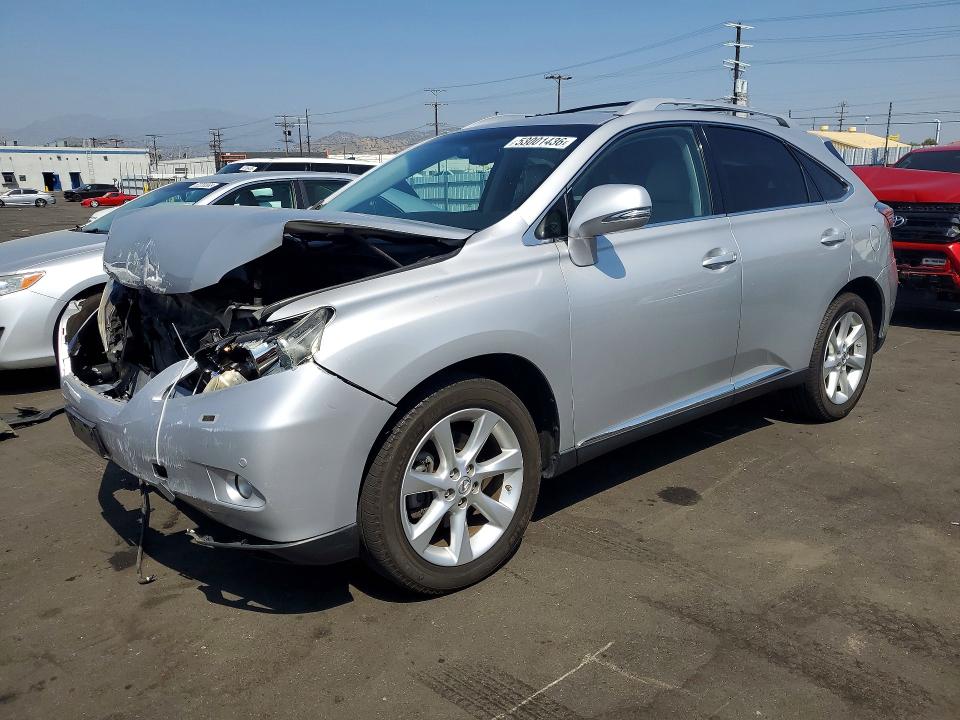 2010 Lexus Rx VIN JTJZK1BA7A2410097 COPART salvage auction — FRONT END, Ca - Salvage Certificate, sold $3,250 on 2026-07-27 (photo 1)