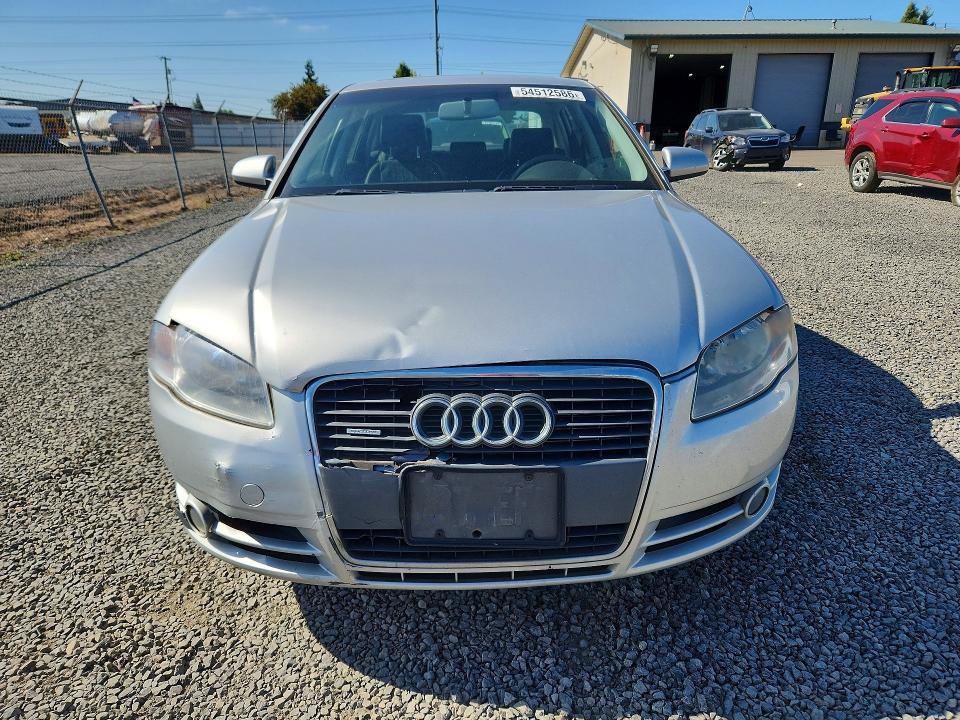 2007 Audi A4 VIN WAUDF78E37A020690 COPART salvage auction — FRONT END, Or - Salvage Title Certificate, sold $475 on 2026-07-07 (photo 5)