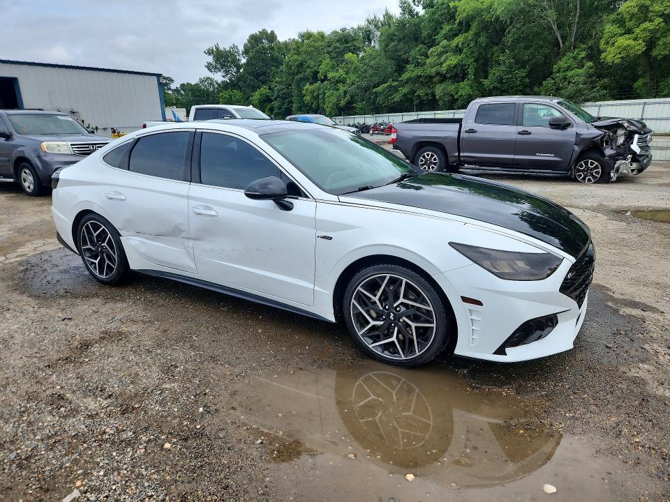 2021 Hyundai Sonata VIN 5NPEK4JC6MH115694 COPART salvage auction — SIDE, La - Cert Of Title-Salvage, sold $7,500 on 2026-07-02 (photo 4)