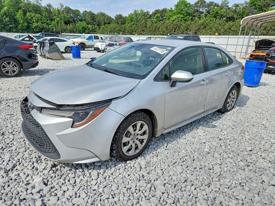 2020 Toyota VIN JTDEPRAE6LJ055325 COPART salvage auction — FRONT END, Ga - Cert Of Title-Salvage, sold $4,500 on 2026-07-09 (photo 1)