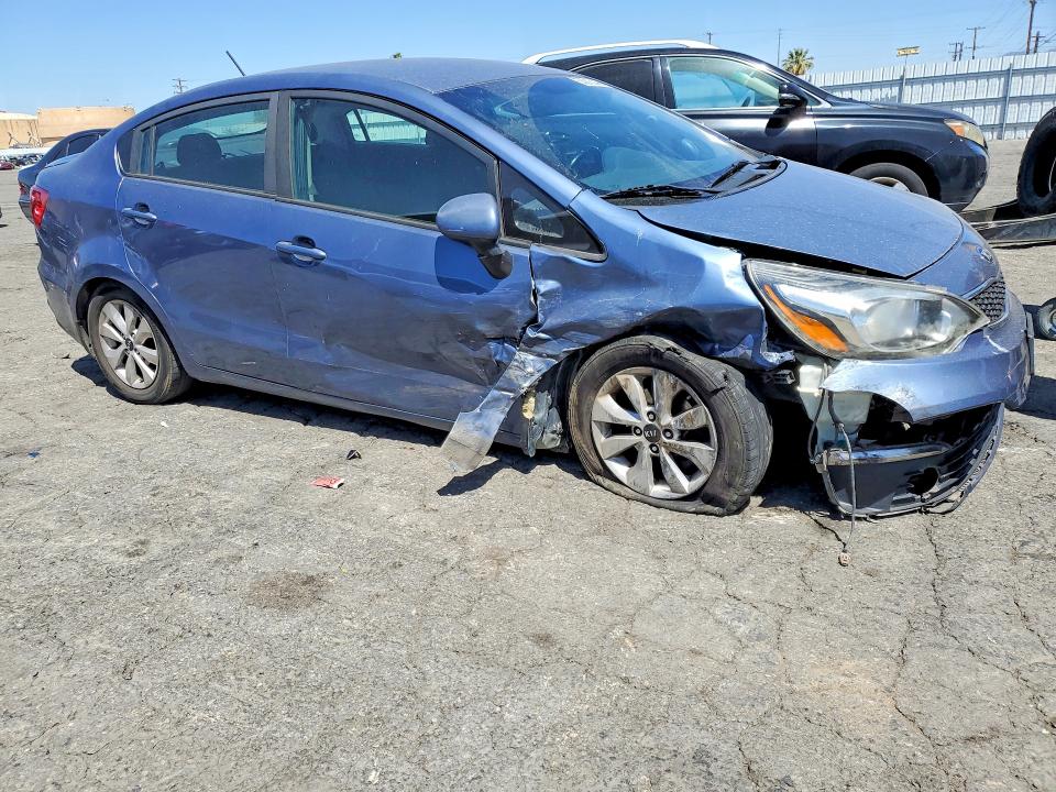 2016 Kia Rio VIN KNADN4A34G6680590 COPART salvage auction — FRONT END, Ca - Salvage Certificate, sold $900 on 2026-07-06 (photo 4)