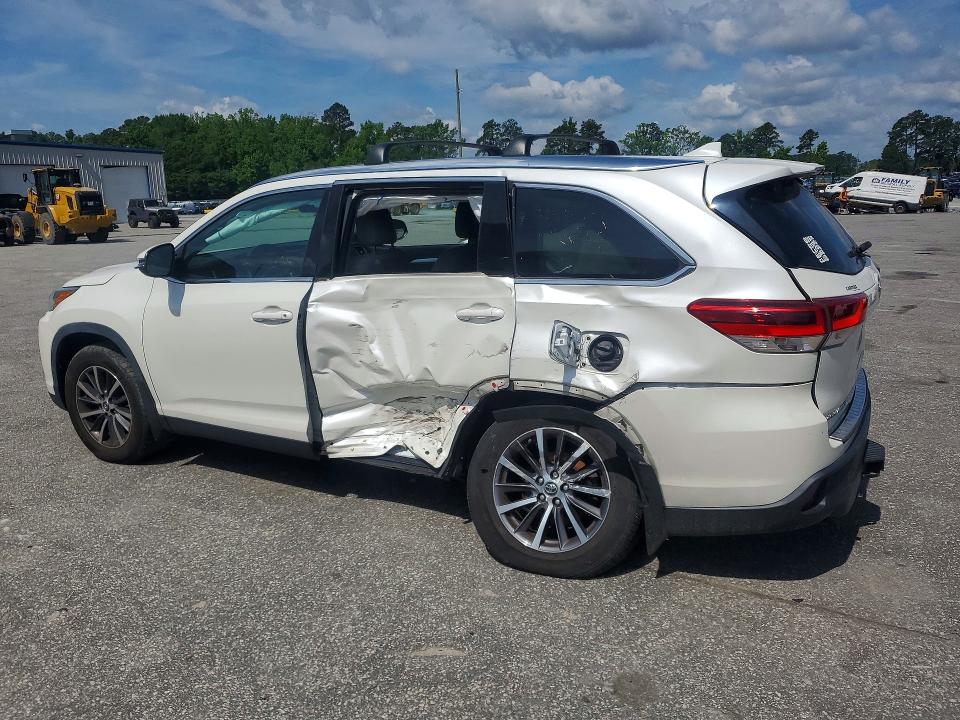 2019 Toyota Highlander VIN 5TDJZRFH8KS608361 COPART salvage auction — SIDE, NC - SALVAGE CERTIFICATE OF TITLE, sold $5,200 on 2026-07-28 (photo 2)