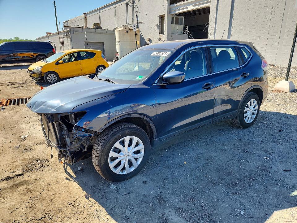 2016 Nissan Rogue VIN KNMAT2MV3GP632537 COPART salvage auction — FRONT END, Va - Cert Of Title - Salvage, sold $325 on 2026-07-22 (photo 1)