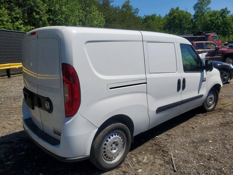2022 Ram Promaster city VIN ZFBHRFAB9N6Y54388 COPART salvage auction — FRONT END, Md - Cert Of Salvage > 75% Damage, sold $900 on 2026-07-29 (photo 3)