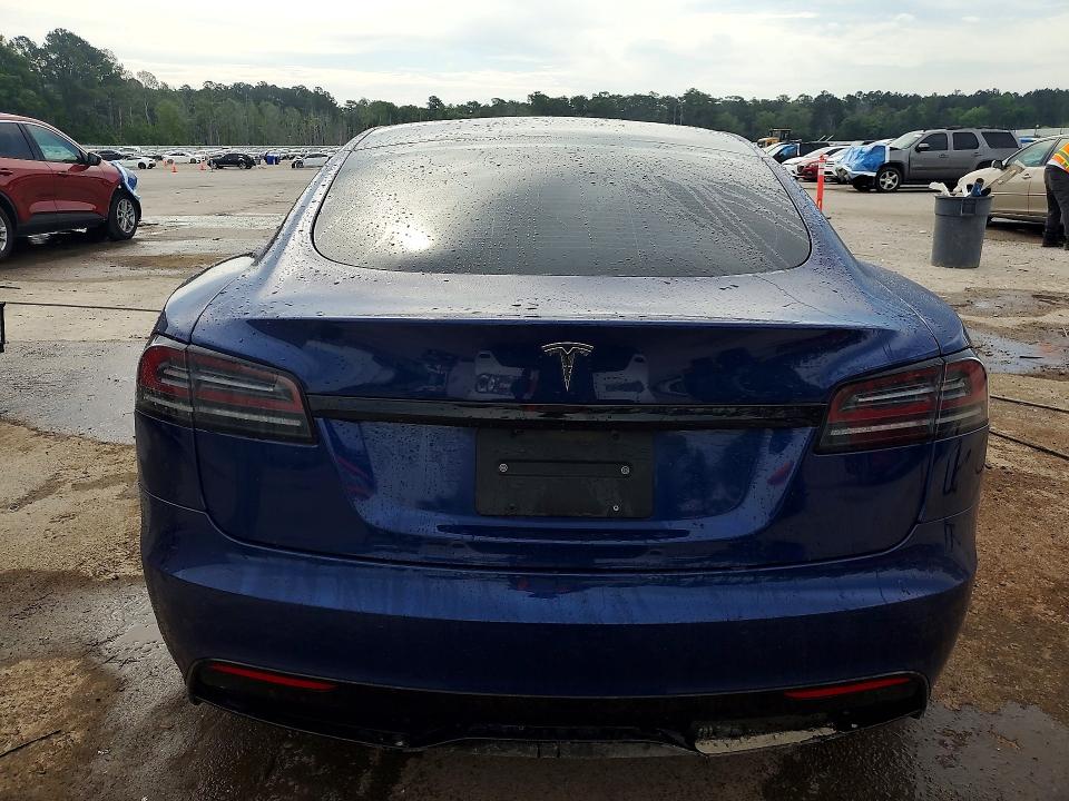 2022 Tesla Model s VIN 5YJSA1E55NF476205 COPART salvage auction — SIDE, Sc - Cert Of Title-Salvage, sold $400 on 2026-07-13 (photo 6)