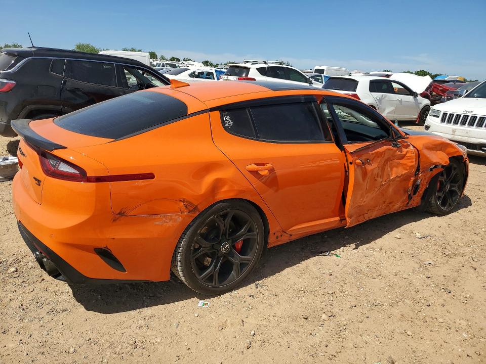 2019 Kia Stinger VIN KNAE35LC9K6071176 COPART salvage auction — SIDE, Tx - Salvage Vehicle Title, sold $5,200 on 2026-07-09 (photo 3)