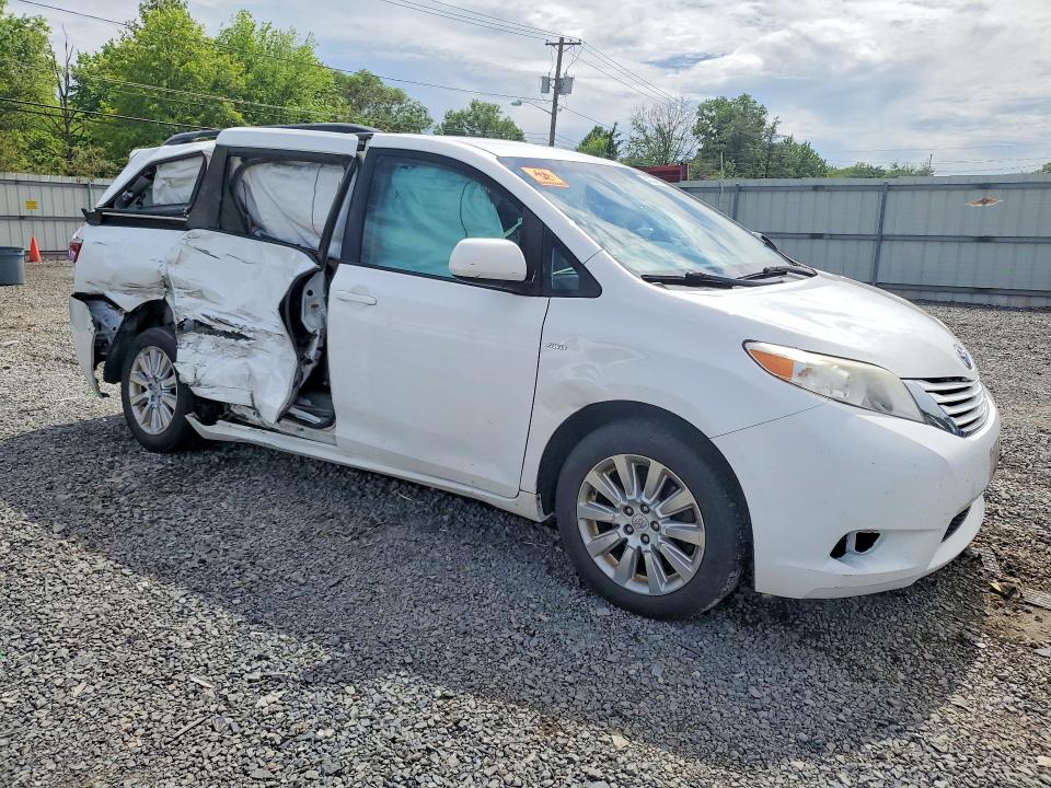 2016 Toyota Sienna VIN 5TDJK3DC0GS131585 COPART salvage auction — SIDE, Nj - Cert Of Title-Salvage, sold $2,200 on 2026-07-14 (photo 4)