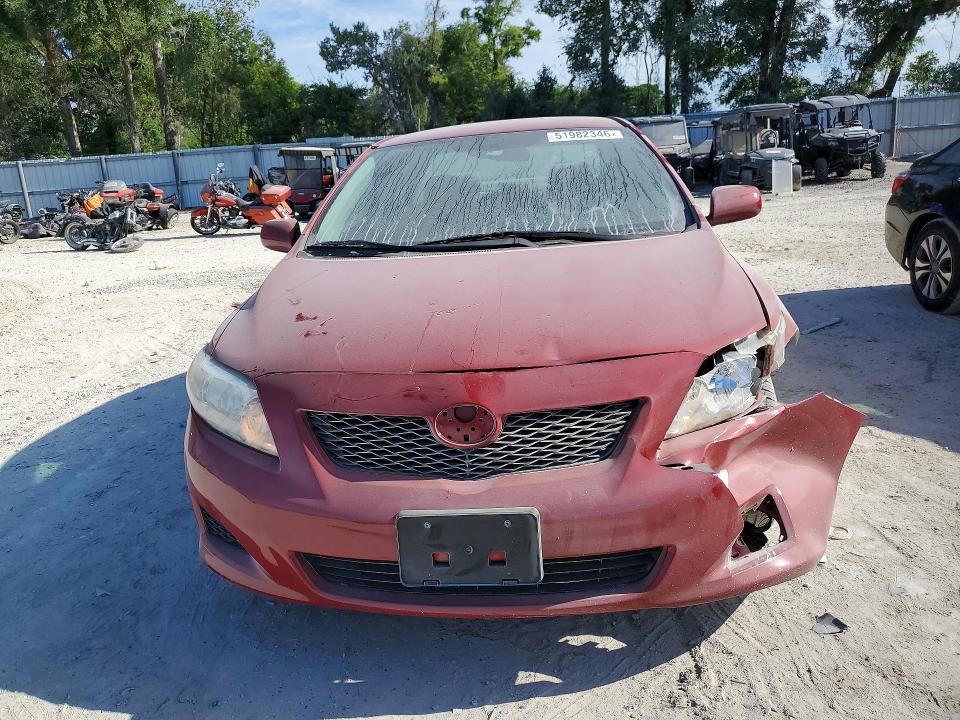 2009 Toyota Corolla VIN JTDBL40E39J046397 COPART salvage auction — FRONT END, FL - CERT OF TITLE SLVG REBUILDABLE, sold $1,000 on 2026-07-21 (photo 5)