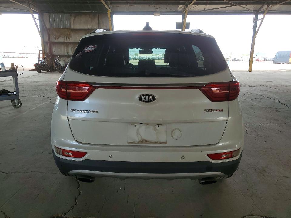 2017 Kia Sportage VIN KNDPRCA66H7067990 COPART salvage auction — MECHANICAL, Az - Certificate Of Title, sold $1,700 on 2026-07-08 (photo 6)