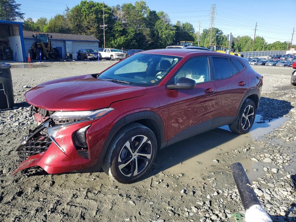 2024 Chevrolet Trax VIN KL77LGE25RC205136 COPART salvage auction — FRONT END, Nc - Salvage Certificate Of Title, sold $3,150 on 2026-07-15 (photo 1)