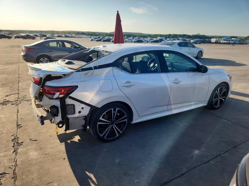 2021 Nissan Sentra VIN 3N1AB8DV4MY286999 COPART salvage auction — REAR END, Tx - Salvage Vehicle Title, sold $5,900 on 2026-07-02 (photo 3)