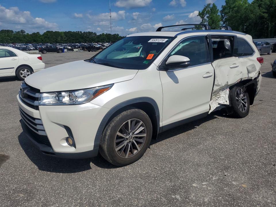2019 Toyota Highlander VIN 5TDJZRFH8KS608361 COPART salvage auction — SIDE, NC - SALVAGE CERTIFICATE OF TITLE, sold $5,200 on 2026-07-28 (photo 1)