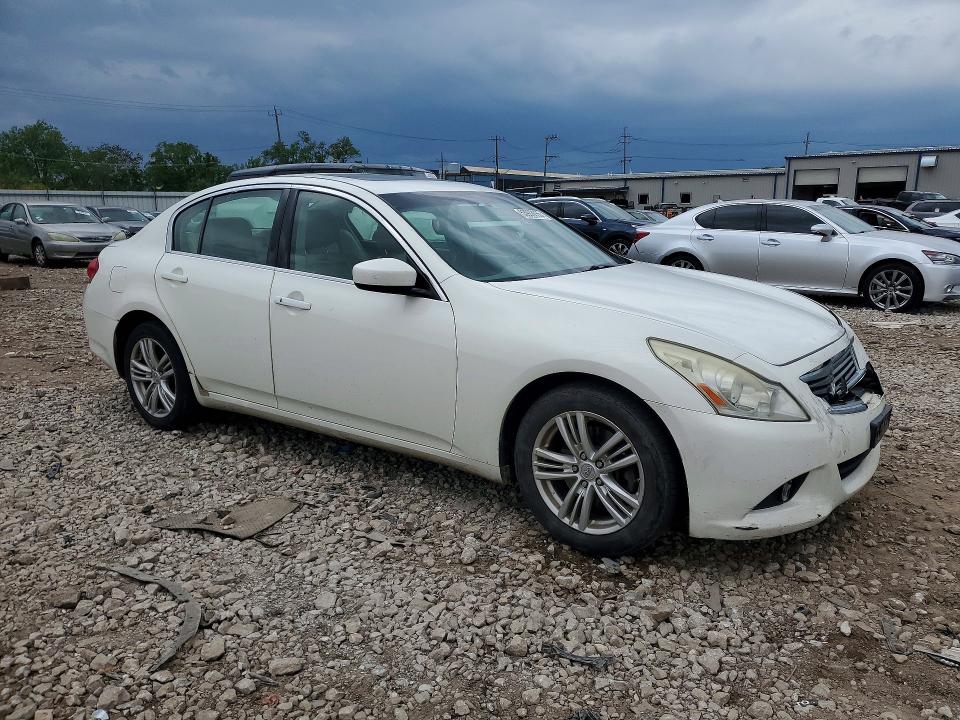 2011 Infiniti G VIN JN1CV6AR9BM350188 COPART salvage auction — FRONT END, IL - SALVAGE CERTIFICATE, sold $975 on 2026-07-08 (photo 4)