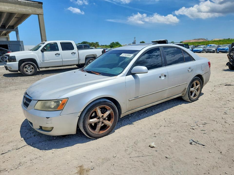2006 Hyundai Sonata VIN 5NPEU46F46H002391 COPART salvage auction — FRONT END, Fl - Cert Of Title Slvg Rebuildable, sold $375 on 2026-07-28 (photo 1)