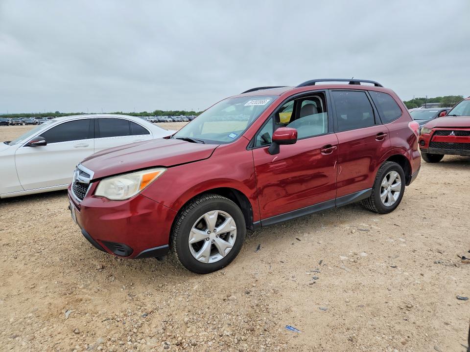 2015 Subaru Forester VIN JF2SJADC6FH468536 COPART salvage auction — HAIL, Tx - Salvage Vehicle Title, sold $30 on 2026-07-30 (photo 1)