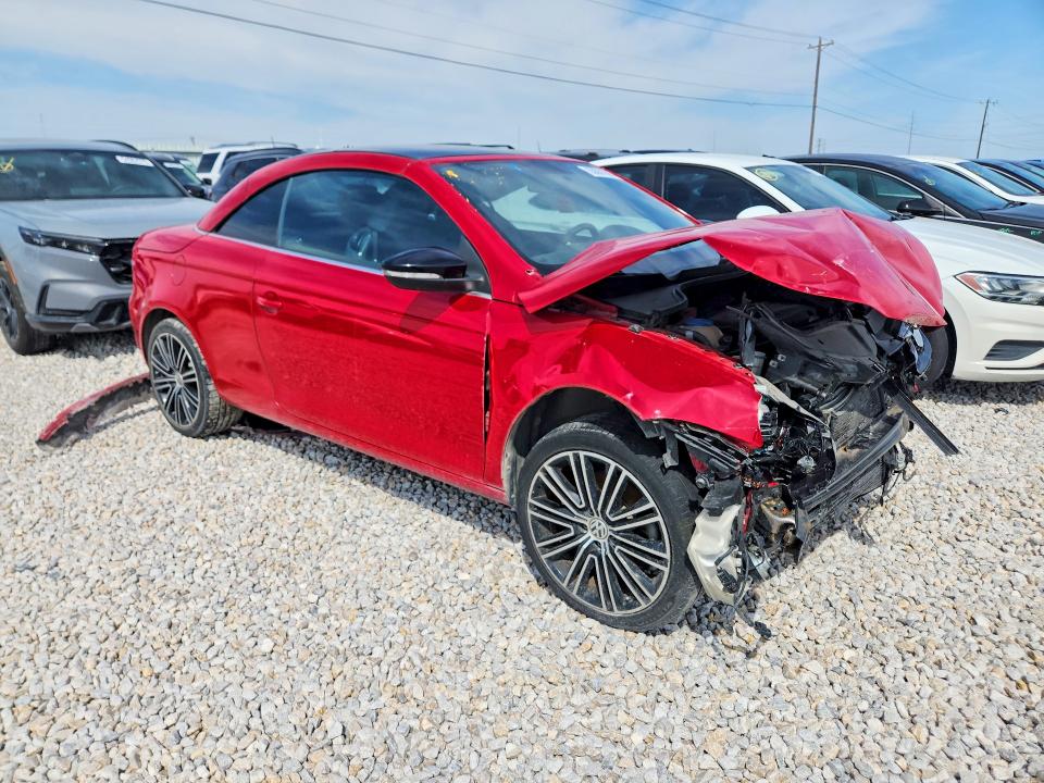 2013 Volkswagen Eos VIN WVWBW8AH5DV006928 COPART salvage auction — FRONT END, Tx - Salvage Vehicle Title, sold $250 on 2026-07-21 (photo 4)