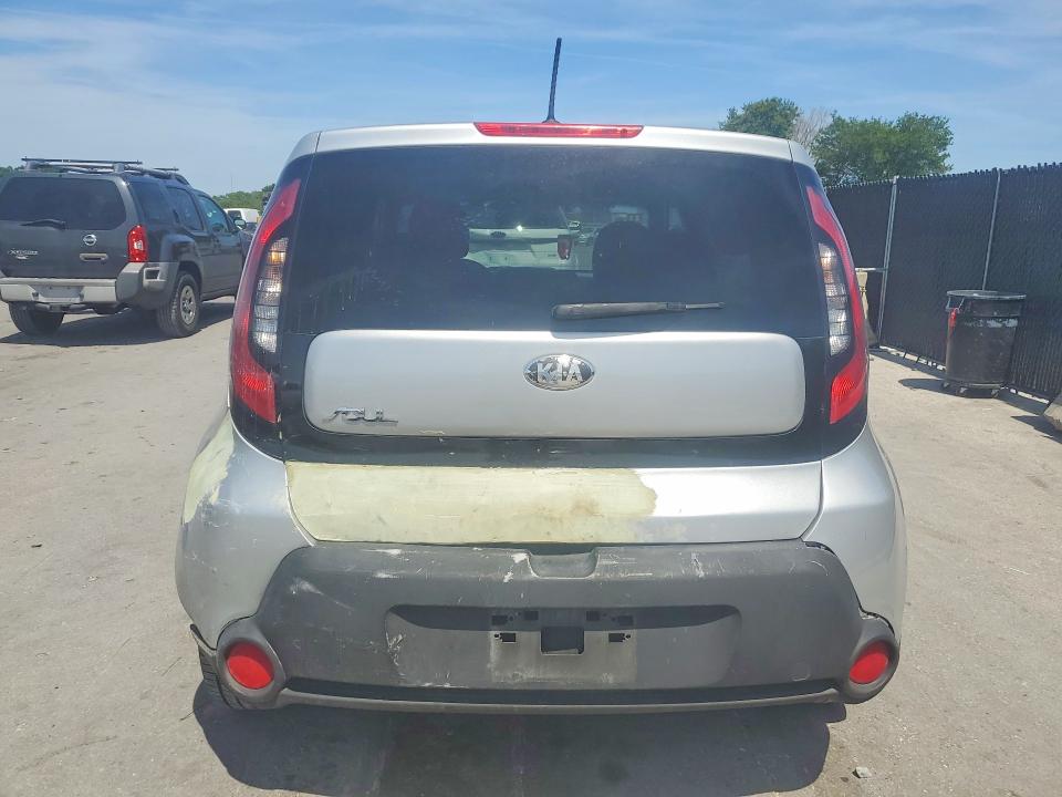 2015 Kia Soul VIN KNDJN2A2XF7747865 COPART salvage auction — REAR END, Fl - Certificate Of Destruction, sold $375 on 2026-07-28 (photo 6)