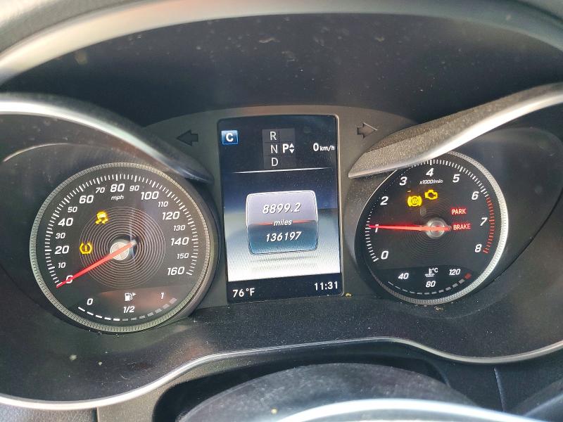 2017 Mercedes-benz Glc VIN WDC0G4JB5HF129356 COPART salvage auction — REAR END, Ga - Cert Of Title-Salvage, sold $3,350 on 2026-07-31 (photo 9)
