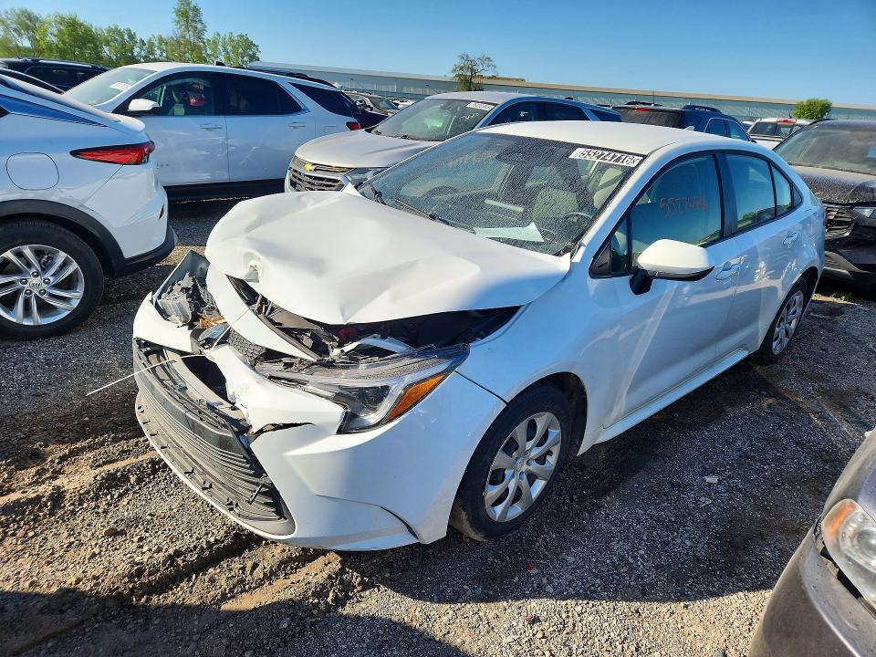 2023 Toyota Corolla VIN JTDBCMFE4PJ008603 COPART salvage auction — FRONT END, Mi - Scrap Certificate Of Title, sold $3,550 on 2026-07-23 (photo 1)