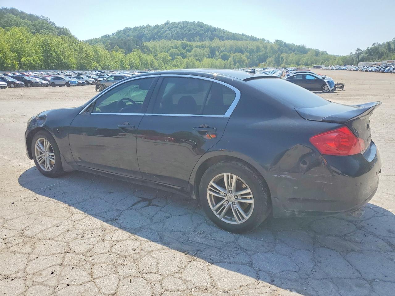 2013 Infiniti G VIN JN1CV6ARXDM750604 COPART salvage auction — Rear End, WV - SALVAGE CERTIFICATE, sold $1,850 on 2026-05-28 (photo 2)